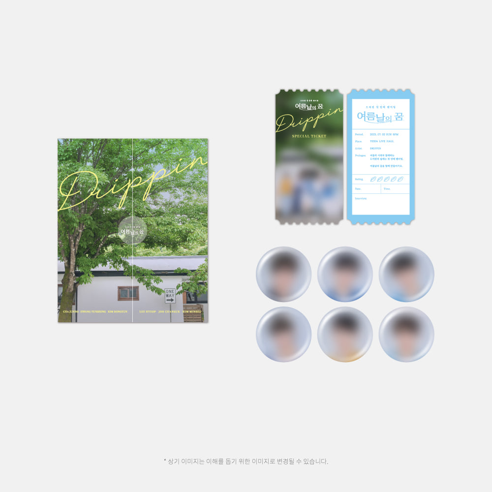DRIPPIN 1ST FANMEETING [여름날의 꿈] SPECIAL TICKET + PINBUTTON (1EA)